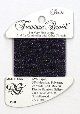 Rainbow Gallery Petit Treasure Braid - Deep Purple