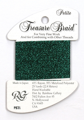 Rainbow Gallery Petit Treasure Braid - Emerald