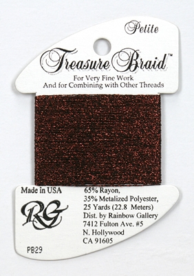 Petit Treasure Braid Rainbow Gallery - Burgundy