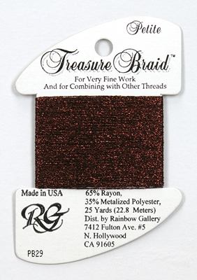 Rainbow Gallery Petit Treasure Braid - Burgundy