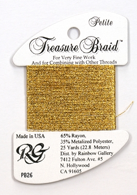 Rainbow Gallery Petit Treasure Braid - Yellow gold