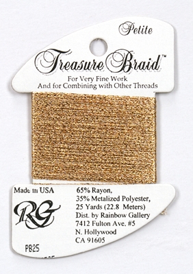 Rainbow Gallery Petit Treasure Braid - Old Gold