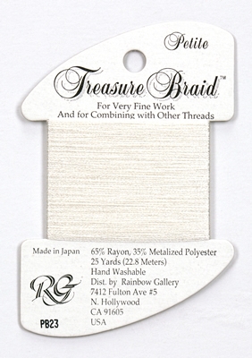 Rainbow Gallery Petit Treasure Braid - White