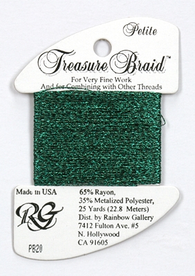 Petit Treasure Braid Rainbow Gallery - Dark Green