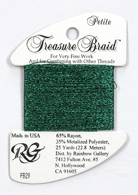 Rainbow Gallery Petit Treasure Braid - Dark Green