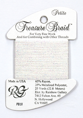 Rainbow Gallery Petit Treasure Braid - White Pearl