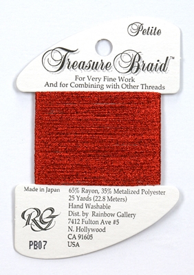 Rainbow Gallery Petit Treasure Braid - Red