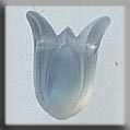 Mill Hill Glass Treasures 12023 - Large Tulip Matte Opal