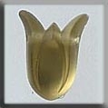 Mill Hill Glass Treasures 12024 - Large Tulip Matte Yellow Opal