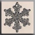 Mill Hill Glass Treasures 12039 - Large Snowflake Crystal Bright