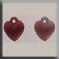 Mill Hill Glass Treasures 12073 - Very Small Domed Heart Matte Comp Rose