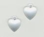 Mill Hill Glass Treasures 12074 - Very Small Domed Heart Matte Crystal