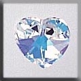 13036 Mill Hill Crystal Treasures - Small Heart Alabaster Crystal AB