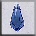 Mill Hill Crystal Treasures 13055 - Very Small Tear-Drop Alabaster Sapphire AB
