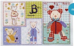 Stickvorlage DMC - B for Bears (Ausverkauf)