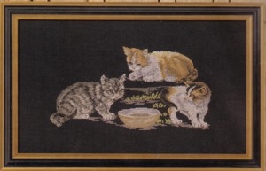 Stickpackung Oehlenschläger - Katzen 35x60 cm