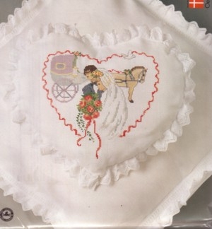 Stickpackung Oehlenschläger - Hochzeitskissen 29x33 cm