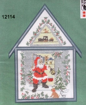 Oehlenschläger Stickpackung - Haus Weihnachtsmann