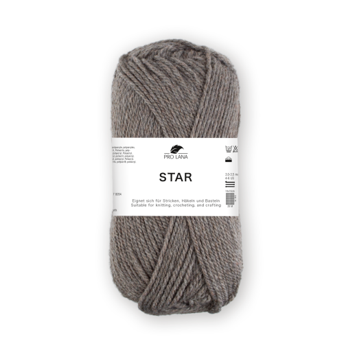 Pro Lana Star 50g - 09 grau-braun meliert