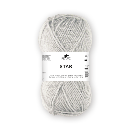 Pro Lana Star 50g - 90 silbergrau