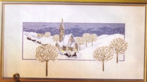 Oehlenschläger Stickpackung - Winterlandschaft