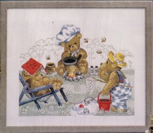 Oehlenschläger Stickpackung - Teddybären-Backstube