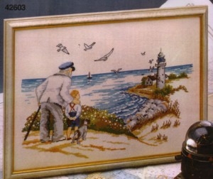 Oehlenschläger Stickpackung - Spaziergang am Strand