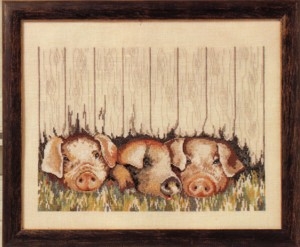 Oehlenschläger Stickpackung - Schweine