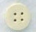 Mill Hill Button Medium Round - White (Ausverkauf)