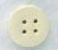 Mill Hill Button Medium Round - White