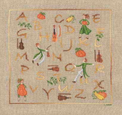 Alphabet Melonen - Stickpackung Bonheur des Dames