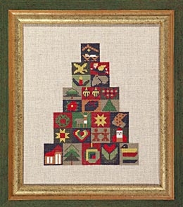 Stickvorlage Der Feine Faden - Überraschung (Patchwork-Weihnachtsbaum)