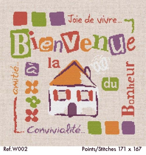 Stickvorlage Lilipoints - La Maison du Bonheur (Ausverkauf)