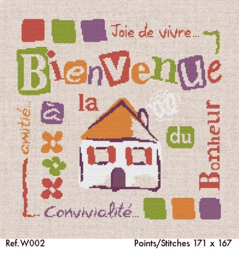 Stickvorlage Lilipoints - La Maison du Bonheur