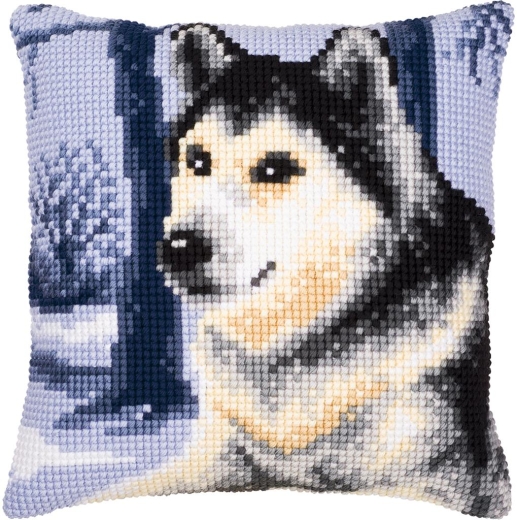 Vervaco Verachtert - Kreuzstichkissen Husky