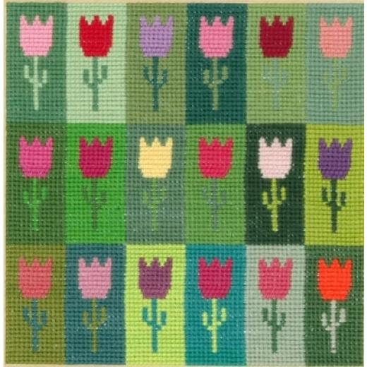 Stickvorlage Der Feine Faden - Tulpenparade