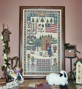 Stickvorlage Linda Myers - Woolgatherers Cottage Farm (Ausverkauf)