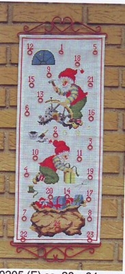 Stickpackung Oehlenschläger - Adventskalender 28x64 cm