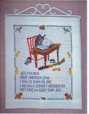 Oehlenschläger Stickpackung - Katze mit Buch