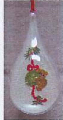 Oehlenschläger Stickpackung - Weihnachtshänger Teddy