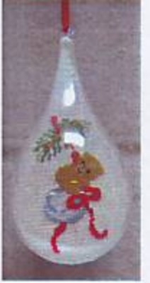 Oehlenschläger Stickpackung - Weihnachtshänger Teddy