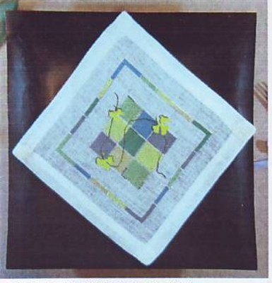 Oehlenschläger Stickpackung - Deckchen Quadrate