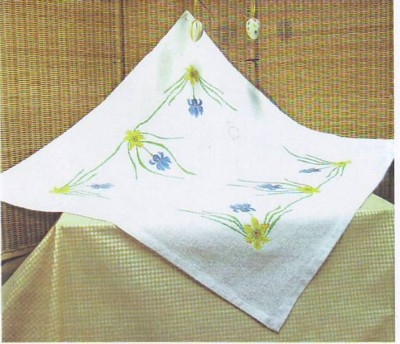 Oehlenschläger Stickpackung - Tischdecke Iris
