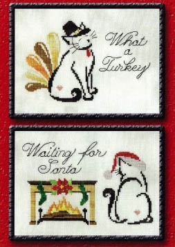 Stickvorlage Brittercup Designs - November/December Monthly Britty Kitties