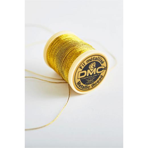 DMC Metallic Stickgarn - dunkelgold (284A Or foncé)