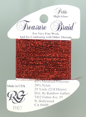 Petit Treasure Braid Rainbow Gallery - High Gloss Christmas Red