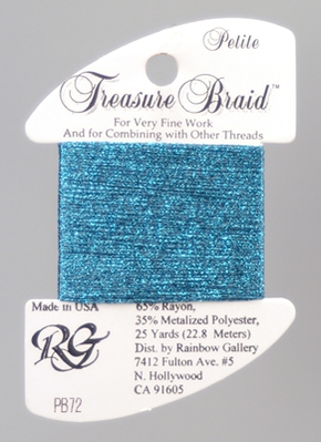 Rainbow Gallery Petit Treasure Braid - Agaen Blue
