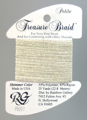 Rainbow Gallery Petit Treasure Braid - Ecru