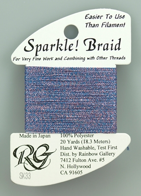 Rainbow Gallery Sparkle! Braid Blue Violet