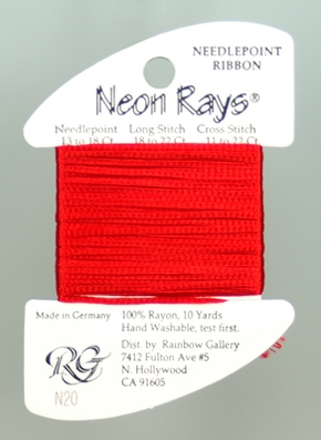 Neon Rays - Red - Rainbow Gallery